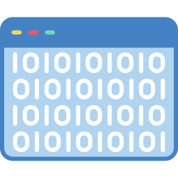 Binary code icon