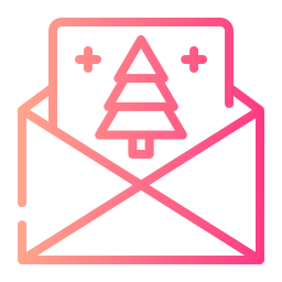 Christmas card icon