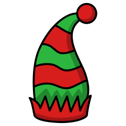 cappello natalizio icona