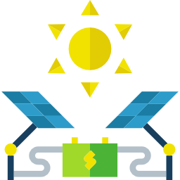 Solar panel icon