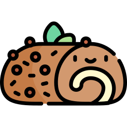 Roll cake icon