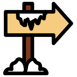 Road sign icon