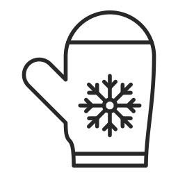 Winter gloves icon