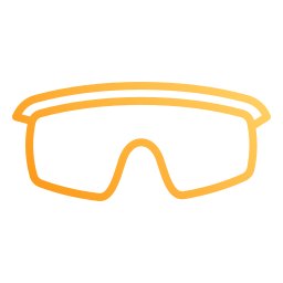 occhiali di sicurezza icona