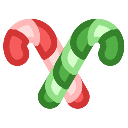 Candy canes icon