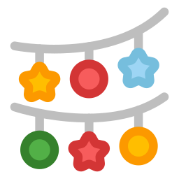 Рождественское украшение иконка