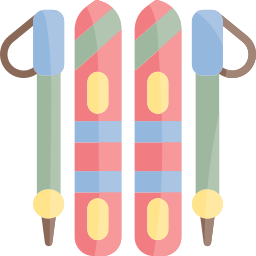 Ski poles icon