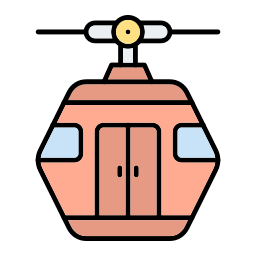 Cable car cabin icon