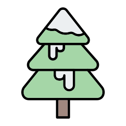 Árbol de invierno icono