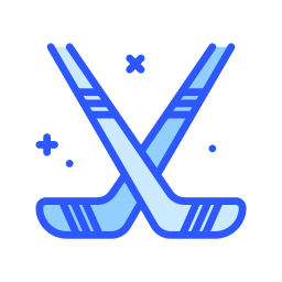 palo de hockey icono