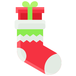 Christmas socks icon