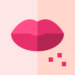 herpes labial icono