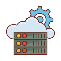 base de datos en la nube icono