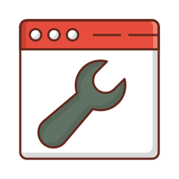 web maintenance icon