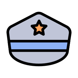 casquette de police Icône
