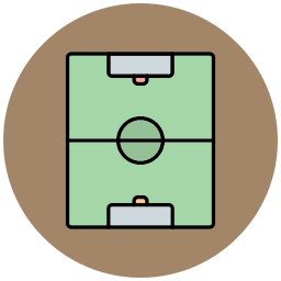 campo de fútbol icono