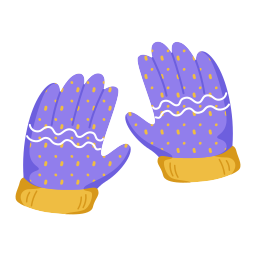 Winter gloves icon