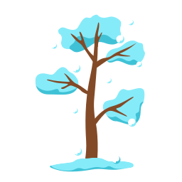 zimowe drzewo ikona