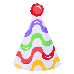 sombrero de fiesta icono