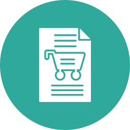 Shopping list icon