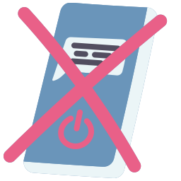 No smartphones icon