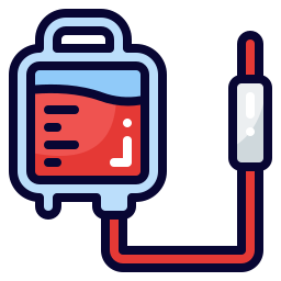 Blood bag icon