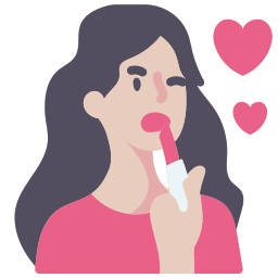 Lip makeup icon
