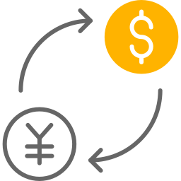 taux de change Icône