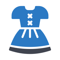 traditionelles kleid icon