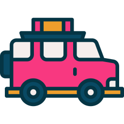 Camper van icon