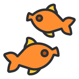 des poissons Icône