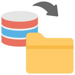 archivio dati icona