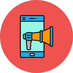 Mobile marketing icon