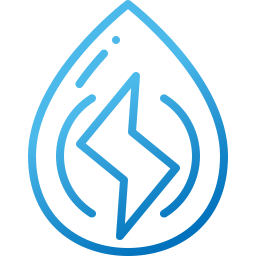 energía del agua icono