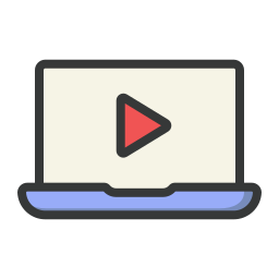 Stream video icono