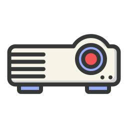 Video projector icon