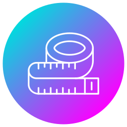 Measuring tape icon