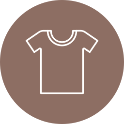 camiseta de manga corta icono