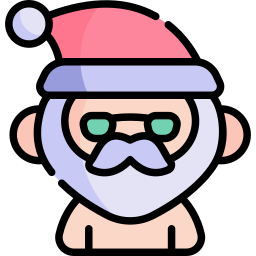 Summer santa icon