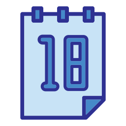 Calendar date icon