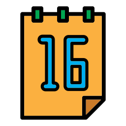 Calendar date icon
