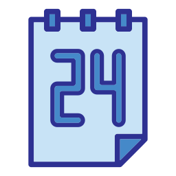 Calendar date icon