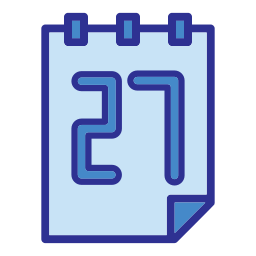 Calendar date icon