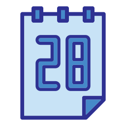 Calendar date icon