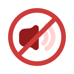 No sound icon