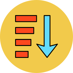 Sort descending icon