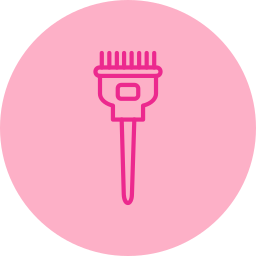 Hair dye brush icon