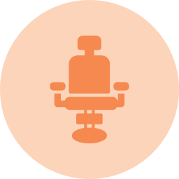 Barber chair icon