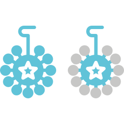 des boucles d'oreilles Icône