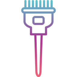 Hair dye brush icon